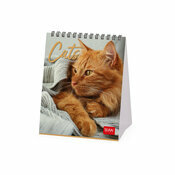 Calendrier Chevalet 2025 Chats Roux