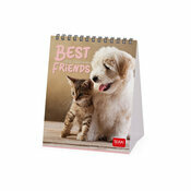 Calendrier Chevalet Bureau 2025 Animaux Amis