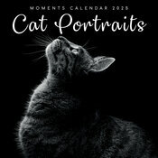 Calendrier 2025 Chats Portraits Noir et Blanc PAPIER