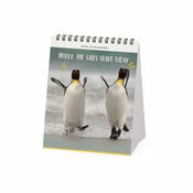 Calendrier Pingouin Chevalet 2025 Animaux Cool