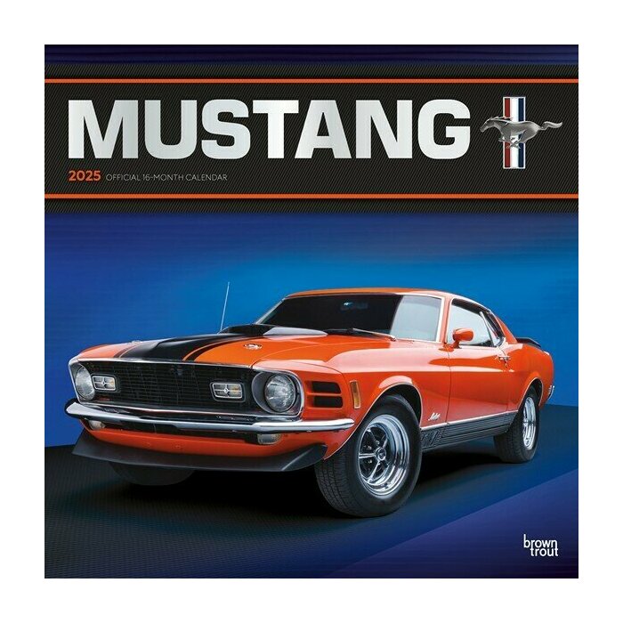 Calendrier Mural 2025 Voiture Mustang