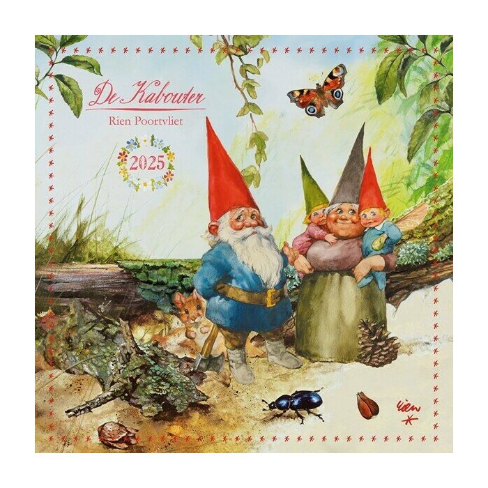 Calendrier Mural 2025 Rien Poortvliet Lutins Gnomes