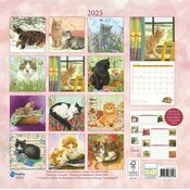 Calendrier Papier 2025 Dessin Chats Francien Katten