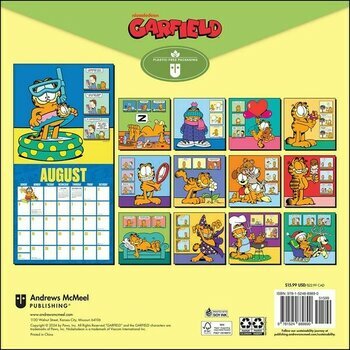 Calendrier 2025 Garfield Dessin Animé