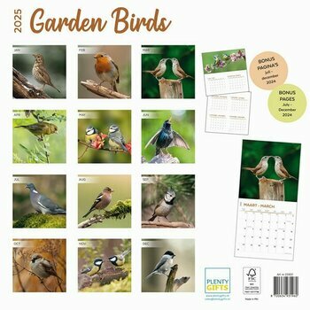 Calendrier 2025 Oiseaux du Jardin Nature