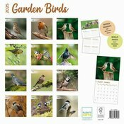 Calendrier Papier 2025 Oiseaux du Jardin Nature