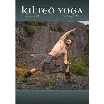 Calendrier 2025 Sexy Homme en Yoga Kilt Ecossais A3