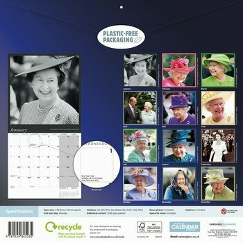 Calendrier 2025 Reine Elisabeth II