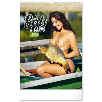 Maxi Calendrier 2025 Sexy Femme Carpe Pêche