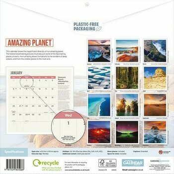 Calendrier 2025 Planète étonnante Paysage