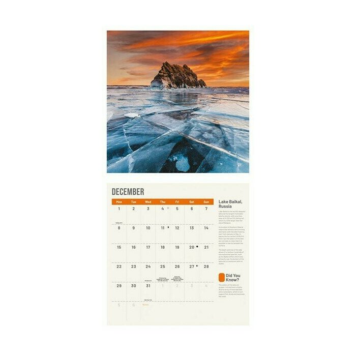 Calendrier 2025 Planète étonnante Paysage