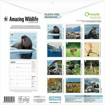 Calendrier 2025 Animaux sauvages WWF