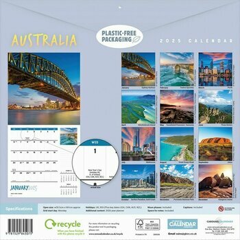 Calendrier 2025 Australie Océanie