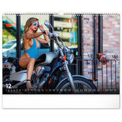 Maxi Calendrier 2025 Femme et Moto Sexy