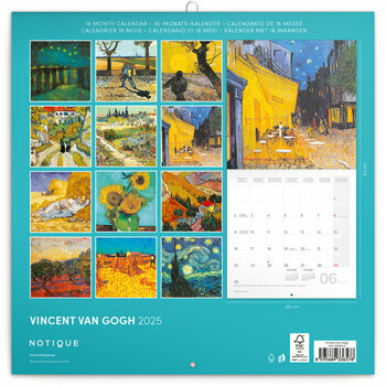 Calendrier 2025 Art Vincent Van Gogh