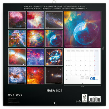 Calendrier 2025 Nasa Astronomie Planète