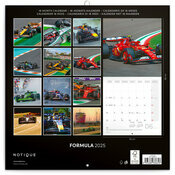 Calendrier Papier 2025 Voitures Courses Automobile Formule 1