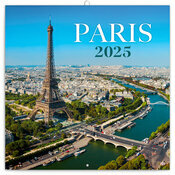 Calendrier Mural 2025 Ville Paris France Tour Eiffel