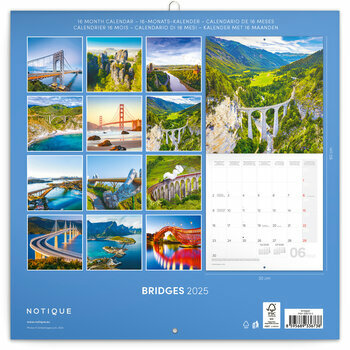 Calendrier 2025 Les Plus Beaux Ponts du Monde