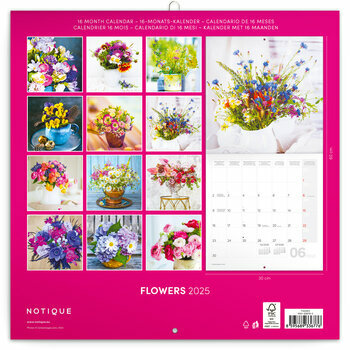 Calendrier 2025 Bouquets de Fleurs