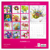 Calendrier papier 2025 Bouquets de Fleurs