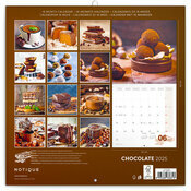 Calendrier Papier 2025 Irrsistible et Gourmand Chocolat Parfum 