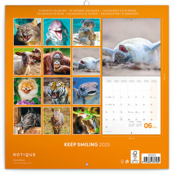 Calendrier 2025 Animaux Smiles