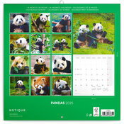 Calendrier Mural 2025 Bambous et Pandas