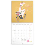 Calendrier Papier 2025 Happy Lama et Tatouages