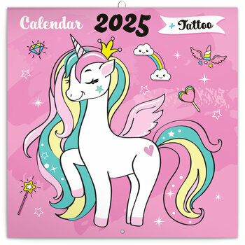 Calendrier 2025 Happy Licornes et Tatouages