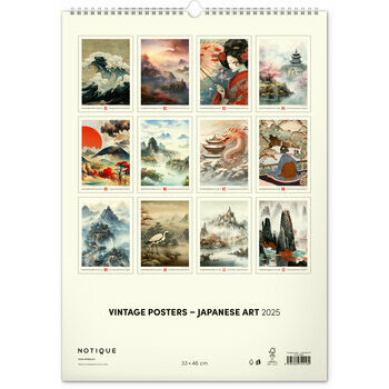 Maxi Calendrier 2025 Affiches Vintage Art Japonais