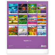 Maxi Calendrier Mural 2025 Palettes de Paysages Colors