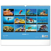 Maxi Calendrier Mural 2025 Ocan Vie Sous Marine