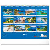 Maxi Calendrier Mural 2025 Paysages Bords de Mer Ocan