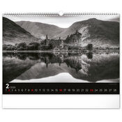 Maxi Calendrier 2025 Paysages Nature Noire et Blanc