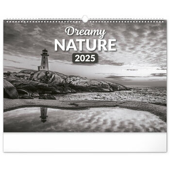 Maxi Calendrier 2025 Paysages Nature Noire et Blanc