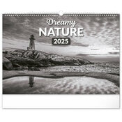 Maxi Calendrier Mural 2025 Paysages Nature Noire et Blanc