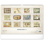 Maxi Calendrier Papier 2025 Cartes Gographique Vintage