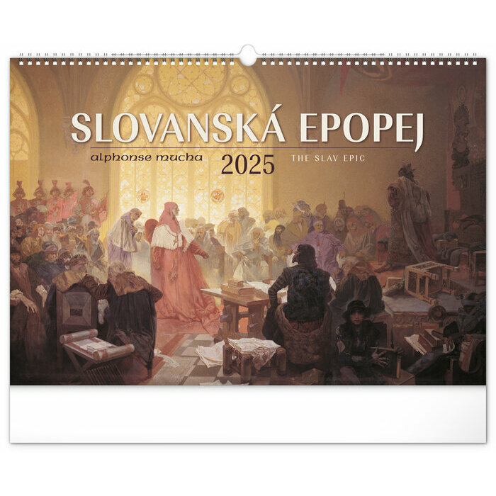 Maxi Calendrier Mural 2025 Art Mucha Epoque Slave Exclusif