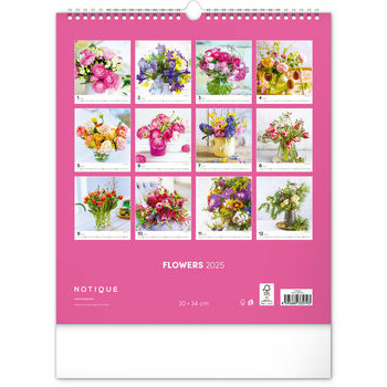 Calendrier 2025 Bouquets de Fleurs Champêtres