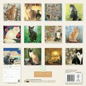 Calendrier 2025 Dessins Chats dans l'art Leslie Ivory