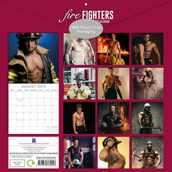 Calendrier 2025 Hommes Sexy Pompiers