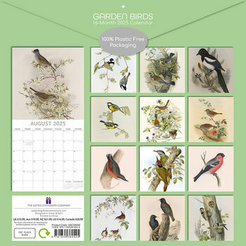 Calendrier 2025 Dessins Oiseaux du Jardins