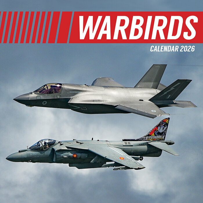 Calendrier Mural 2026 Avions de Guerre Militaire 