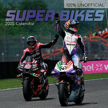 Calendrier 2025 Motos de Course Super Bikes 