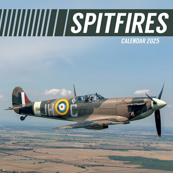 Calendrier 2025 Avions de Guerre Militaire Spitfire