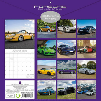 Calendrier 2025 Voitures Luxe Porsches