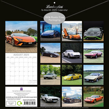 Calendrier 2025 Voitures Lamborghini