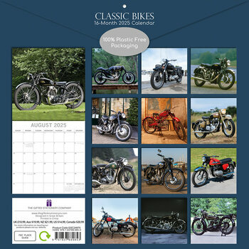 Calendrier 2025 Motos Classiques Retro