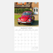 Calendrier Vintage 2025 Voitures Rtro Beetle Coccinelle